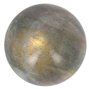 Perle ronde 12 mm en pierre gemme Labradorite x1