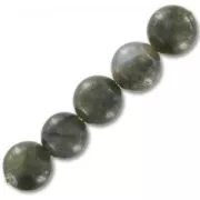 Perles rondes 10 mm en pierre gemme Labradorite x5