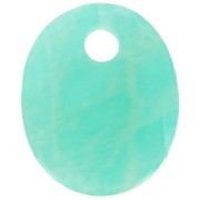 Sequin ovale 12x10 mm en pierre gemme - Amazonite x1|raw }}