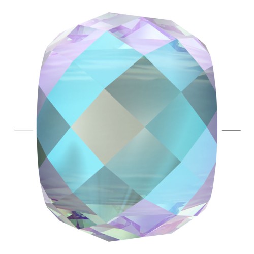 Briolette XXL PureCrystal 5043 - perle rondelle 11 mm Aquamarine Shimmer 2X x1