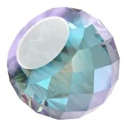 Briolette XXL PureCrystal 5043 - perle rondelle 11 mm Aquamarine Shimmer 2X x1