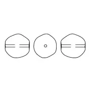 Baroque nacrée PureCrystal 5841 perle ronde irrégulière 8 mm Cream Pearl x1