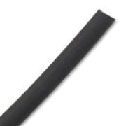 Cordon en plastique creux 6.5 mm Noir Opaque x 50 cm|raw }}