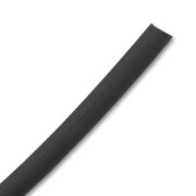 Cordon en plastique creux 5 mm Noir Opaque x 50 cm|raw }}