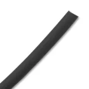 Cordon en plastique creux 5 mm Noir Opaque x 50 cm