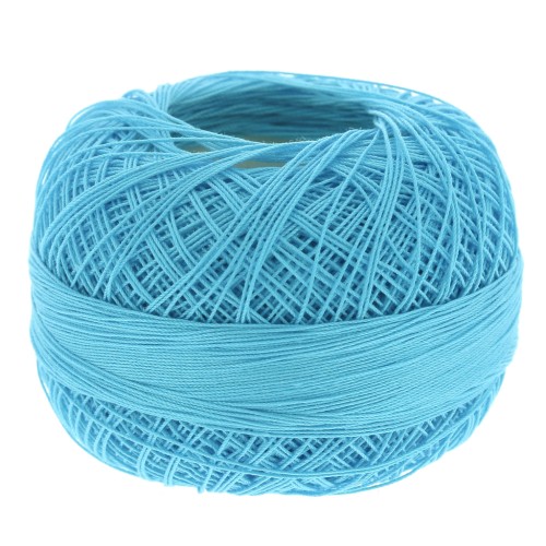 Fil de coton Lizbeth taille 80 Light Ocean Turquoise n°658 x168m