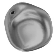Baroque nacrée PureCrystal 5841 perle ronde irrégulière 8 mm Dark Grey Pearl x1