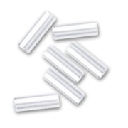 Preciosa Perles rocailles tubes 6.5x2 mm Crystal x20g|raw }}