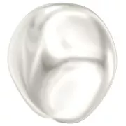 Baroque nacrée PureCrystal 5841 perle ronde irrégulière 12 mm White Pearl x1