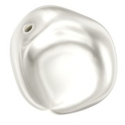 Baroque nacrée PureCrystal 5841 perle ronde irrégulière 12 mm White Pearl x1