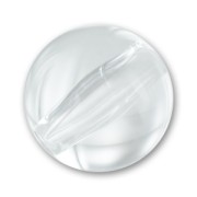 Perle ronde 14 mm en résine transparente - Crystal x1