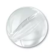 Perle ronde 14 mm en résine transparente - Crystal x1