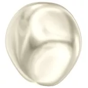 Baroque nacrée PureCrystal 5841 perle ronde irrégulière 12 mm Cream Pearl x1