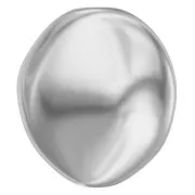 Baroque nacrée PureCrystal 5842 perle plate irrégulière 14 mm Light Grey Pearl x1