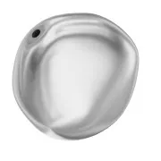 Baroque nacrée PureCrystal 5842 perle plate irrégulière 14 mm Light Grey Pearl x1