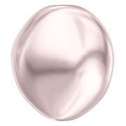 Baroque nacrée PureCrystal 5842 perle plate irrégulière 14 mm Rosaline Pearl x1