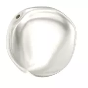 Baroque nacrée PureCrystal 5842 perle plate irrégulière 14 mm White Pearl x1