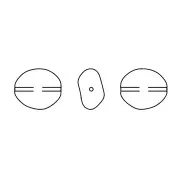 Baroque nacrée PureCrystal 5842 perle irrégulière 10 mm Light Grey Pearl x1