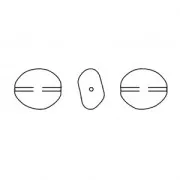 Baroque nacrée PureCrystal 5842 perle irrégulière 10 mm Rosaline Pearl x1