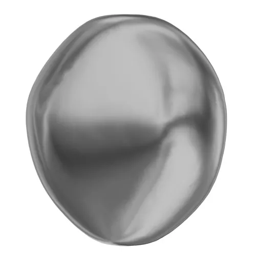 Baroque nacrée PureCrystal 5842 perle irrégulière 10 mm Dark Grey Pearl x1