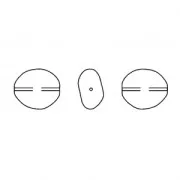 Baroque nacrée PureCrystal 5843 perle irrégulière 16 mm Irid Tahitian Look Pearl x1