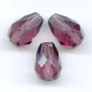Poires facettées 7x5 mm Amethyst  x25