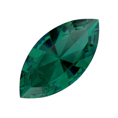 Navette PureCrystal 4228 15x7 mm - Emerald Ignite x1