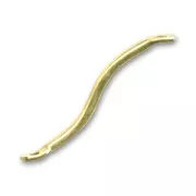 Intercalaires tube 2 anneaux 22mm doré x20