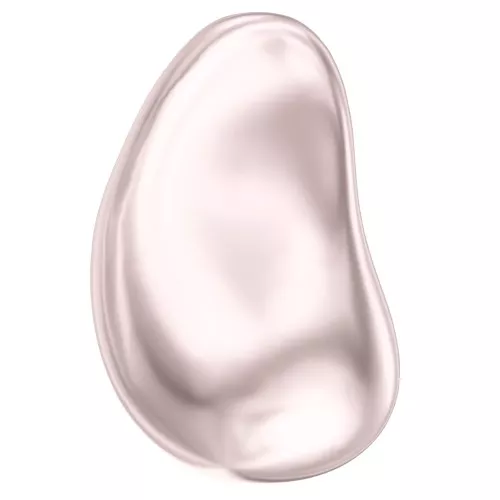 Baroque nacrée PureCrystal 5843 perle goutte irrégulière 12 mm Rosaline Pearl x1