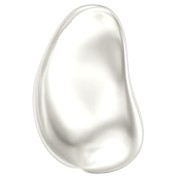Baroque nacrée PureCrystal 5843 perle goutte irrégulière 12 mm White Pearl x1|raw }}
