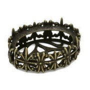 Serti griffe décoré 4120 18x13 mm bronze x1|raw }}