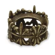 Serti griffe décoré 1028/1088/1122 8 mm bronze x1