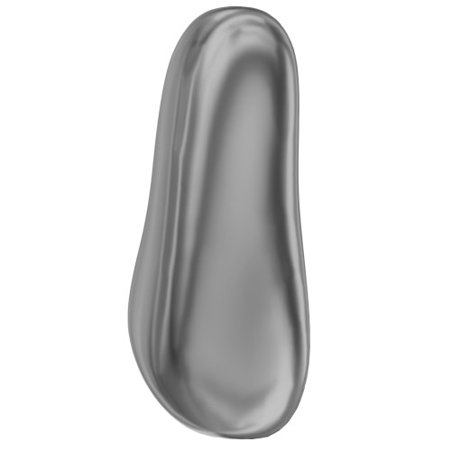 Baroque nacrée PureCrystal 5844 perle ovale irrégulière 14 mm Dark Grey Pearl x1