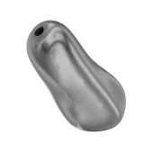 Baroque nacrée PureCrystal 5844 perle ovale irrégulière 14 mm Dark Grey Pearl x1