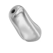 Baroque nacrée PureCrystal 5844 perle ovale irrégulière 10 mm Light Grey Pearl x1