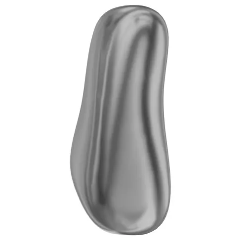 Baroque nacrée PureCrystal 5844 perle ovale irrégulière 10 mm Dark Grey Pearl x1