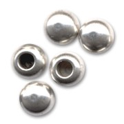 Embouts boule pour cordon 2 mm Placage Argent fin vieilli x10