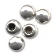 Embouts boule pour cordon 2 mm Placage Argent fin vieilli x10