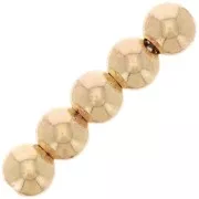 Perles rondes 5 mm - Gold filled Light (or laminé) x50