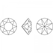 Cabochon PureCrystal 1088 4 mm Black Diamond x10