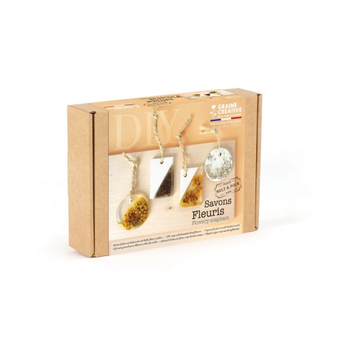 Kit Graine Créative - Savons Fleuris - Fabrication Française x1