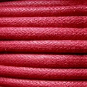 Coton ciré européen 1.3 mm Rouge x 1 m