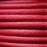 Coton ciré européen 1.3 mm Rouge x 1 m