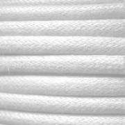 Coton ciré européen 1.3 mm Blanc x 1 m