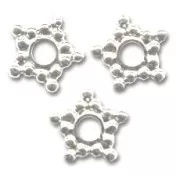 Intercalaires métal 10 mm argenté  x10