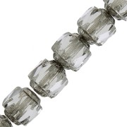 Facettes Antiques  6 mm Crystal Vieil Argent x20