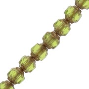 Facettes Antiques  4 mm Olivine Dark Bronze x50