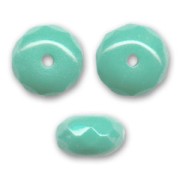 Turquoise Persian - Donuts 7x4 mm Opaque Persian Turquoise x25 Donuts 7x4 mm Opaque Persian Turquoise x25