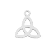 Breloque noeud Trinité - symbole celte - 13x11.5 mm en Acier inoxydable x1
