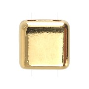 Perle en zamac Tila Beads 6 mm - Doré à l'or fin x1